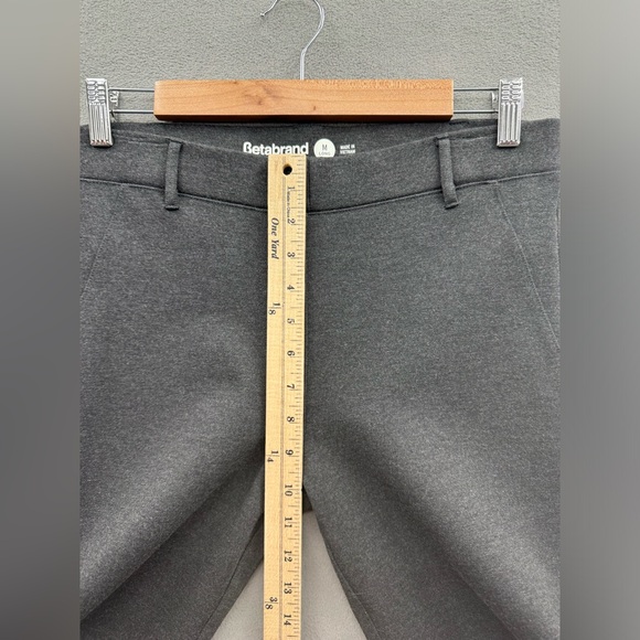 Betabrand Stretch Pull On Pants Women’s Medium Long Charcoal Straight - Picture 6 of 9